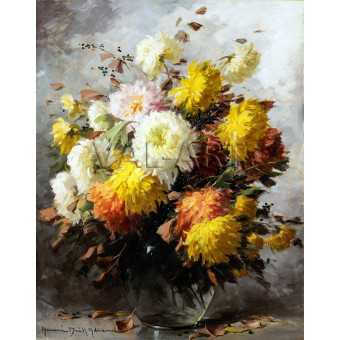 РЕПРОДУКЦИИ НА КАРТИНИ Натюрморт с различни цветя (1950)